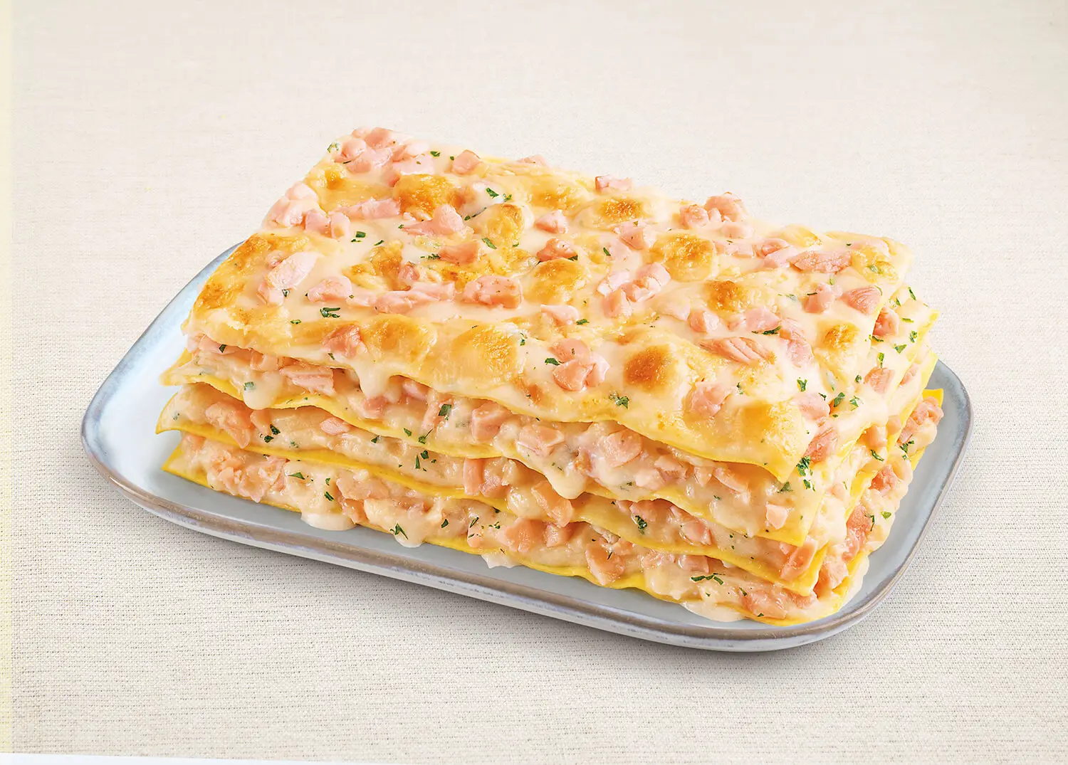 Lasagna with salmon