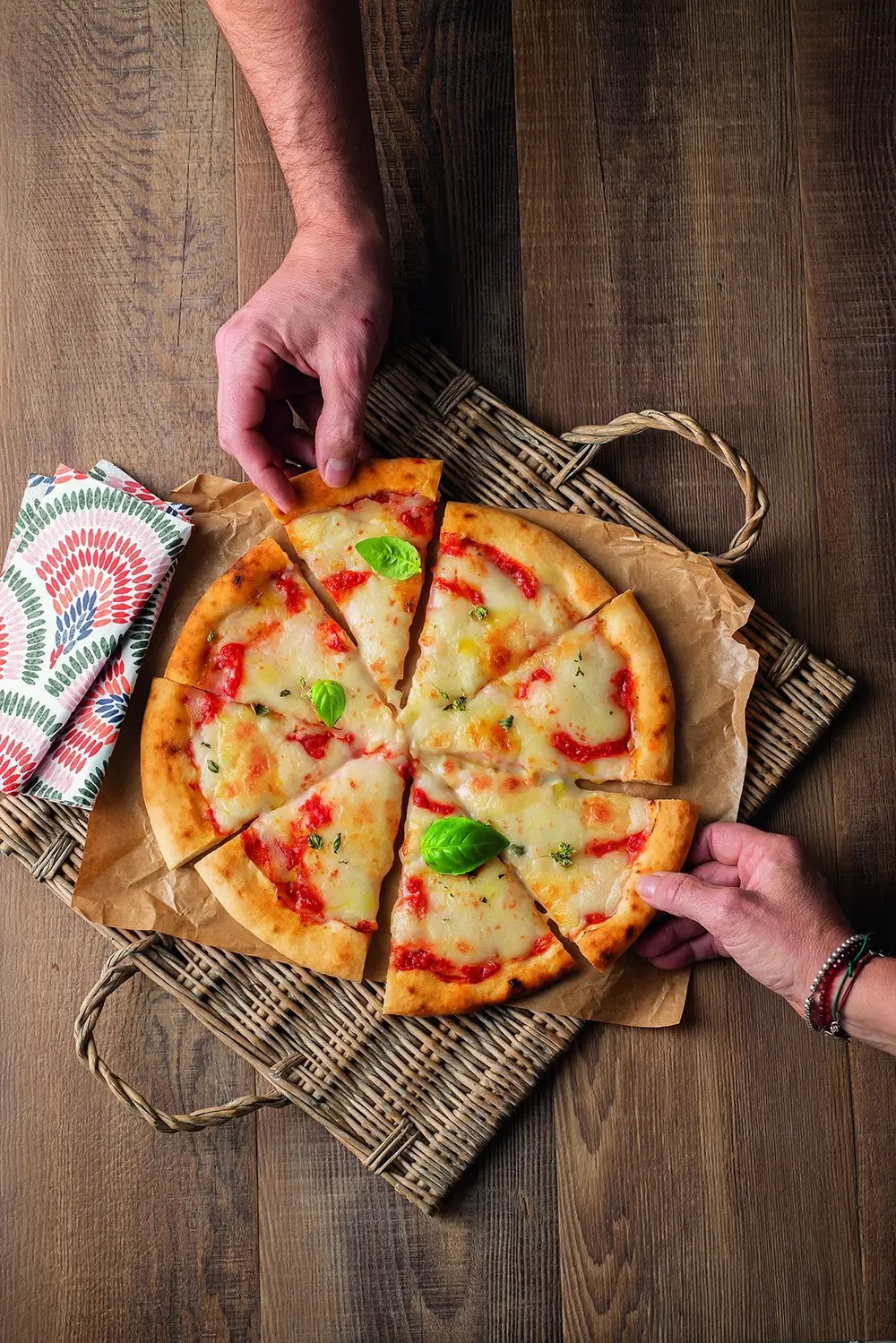 Gluten and dairy-free Pizza margherita
