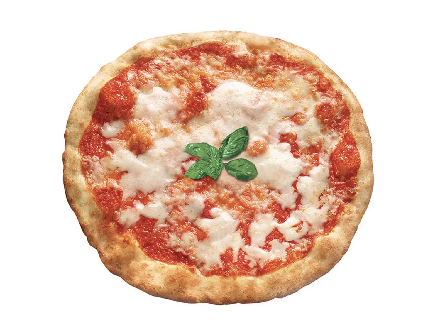 Pizza Margherita: gluten-free, wheat-free, lactose-free